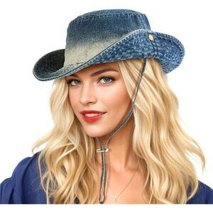 Women's Bucket Hats Blue Jean Western Hats